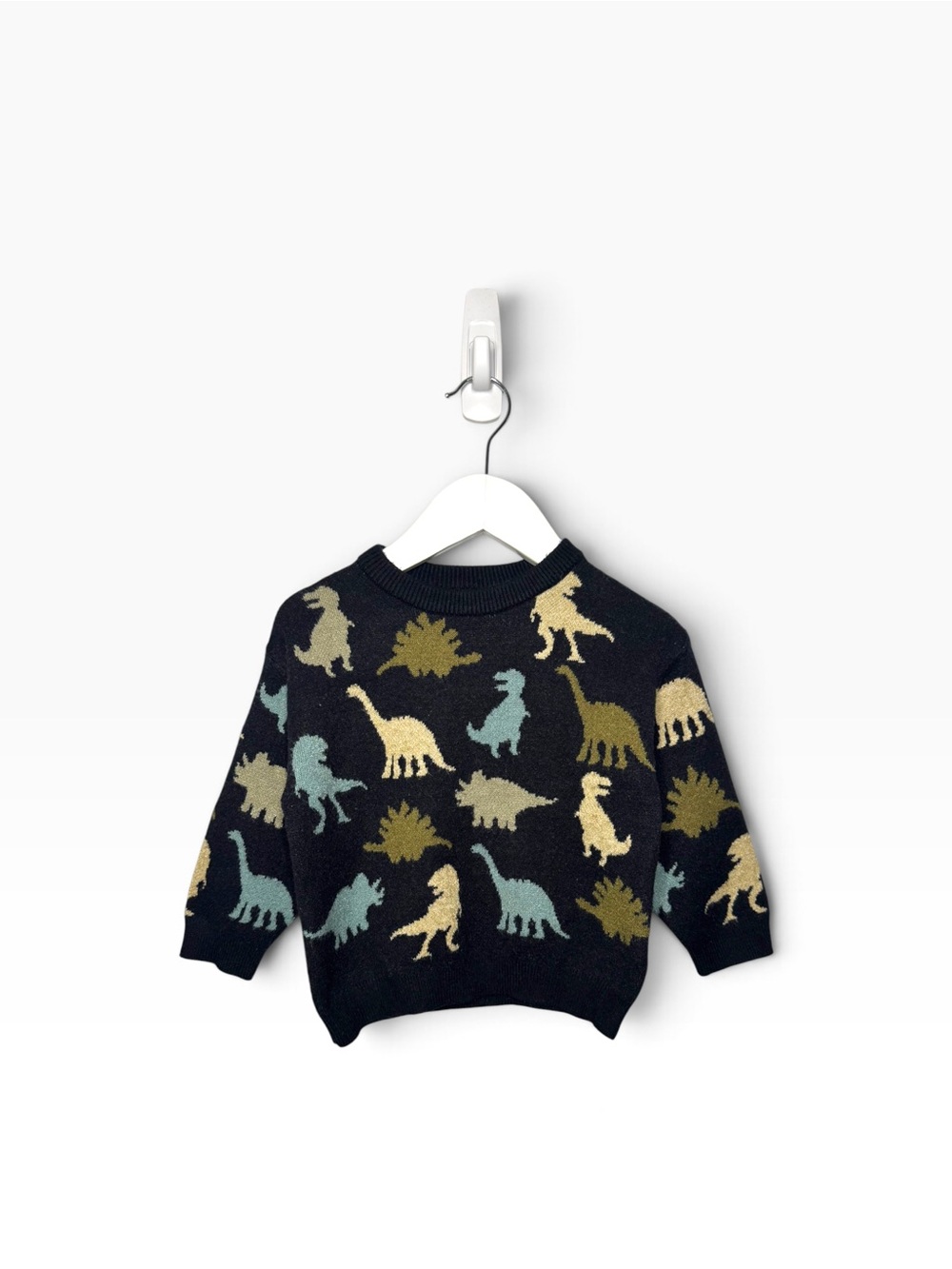 ⭐️ 5/$30 Zara Kids Dinosaur Knit Sweater size 9-12M